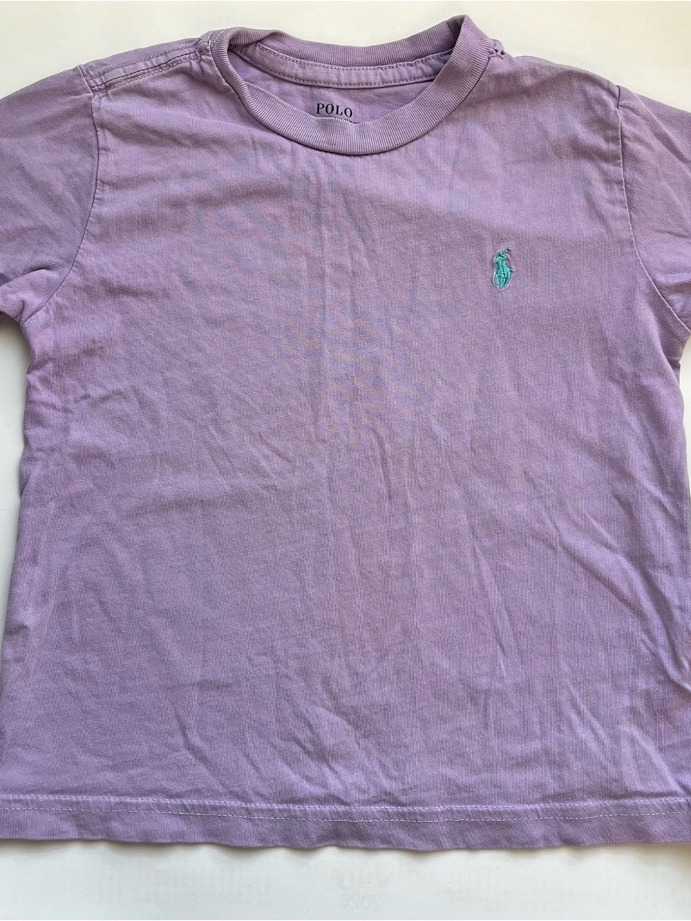 Polo by Ralph Lauren Kids Lavender Short Sleeve Tee with Mint Logo